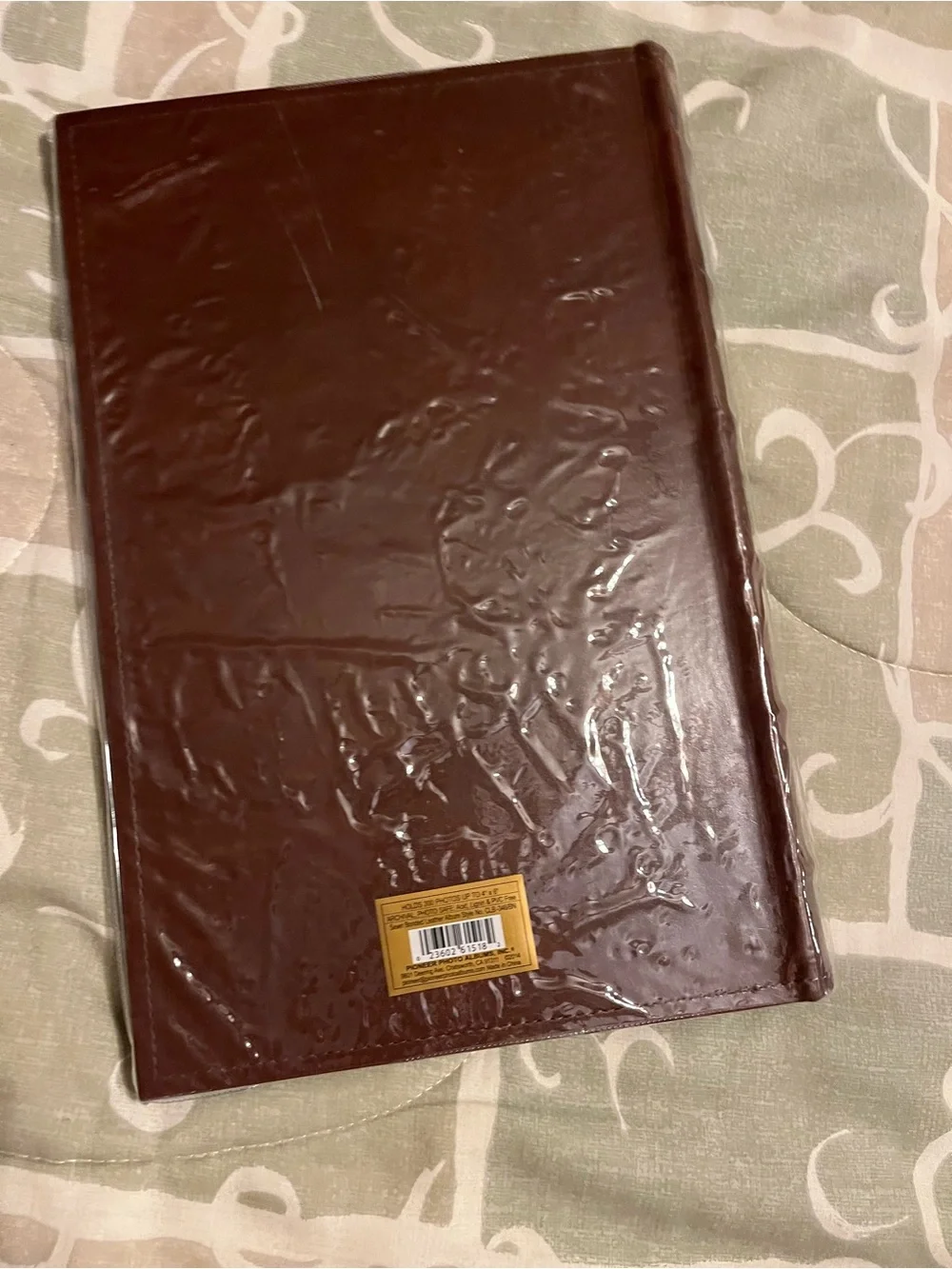 PIONEER Brown Sewn Leather-Bonded Photo Album